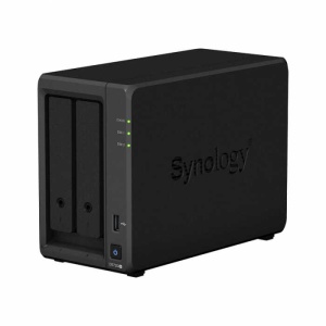 цена Сетевой накопитель Synology DS723+, 2x 2.5/3.5 HDD, 2x 2.5 SSD NVMe, AMD Ryzen R1600, 2 ГБ, USB 3.2 Type-A, PCIe x1, 2xRJ-45 1Гбит/с