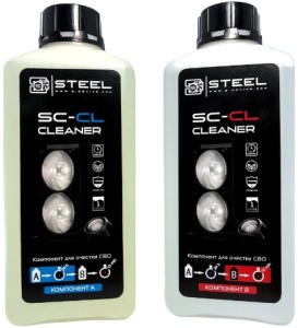 Комплект для очистки СВО STEEL Coolant Cleaner SC-CL-2 привод клапана водяного насоса охлаждающей жидкости для tesla model s x 2012 2020 6007370 00 b h42 8000 000