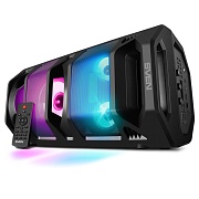 Беспроводная портативная колонка SVEN PS-670 / 65W / TWS / microSD / USB / FM / Bluetooth / Батарея 2*4400mAh / LED подсветка / караоке / Чёрный