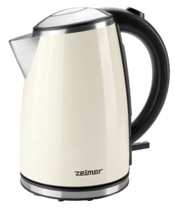 Чайник Zelmer ZCK1274E (2200Вт / 1,7л / металл/бежевый) чайник электрический zelmer zck1274e ecru