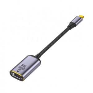 Переходник USB Type-C - DisplayPort 1.4 KS-is (KS-796), 8K@60Hz, двунаправленный, длина 0.12 метра кабель переходник displayport minidisplayport ks is ks 570 вилка вилка разрешение до 8k ultra hd длина 2 метра