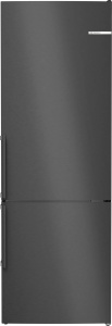 Холодильник Bosch KGN49VXCT (Serie4 / Объем - 440 л / Высота - 203 см / Ширина - 70 см / A++ / чёрная нерж. сталь /VitaFresh /AntiFingerprint/NoFrost) холодильник bosch kgn33nleb serie2 объем 282 л высота 176 см a нерж сталь nofrost