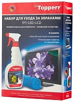DSP Набор для ухода за экранами Topperr 3011 спрей+салфетка (истек срок)