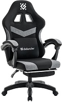 Игровое компьютерное кресло Defender Runa PRO чёрный/серый, ткань