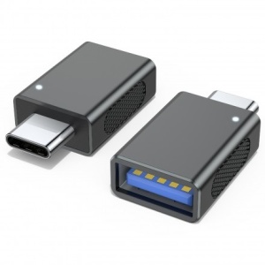 цена Переходник OTG USB Type-C - USB 3.0 KS-is (KS-753), вилка - розетка, скорость передачи: до 10 Гб/сек