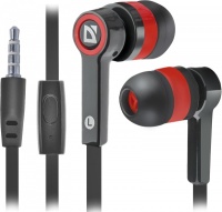 Наушники с микрофоном Defender PULSE 420 BLACK/RED 63424 