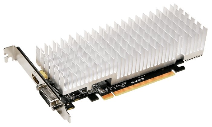 Видеокарта Gigabyte GeForce GT 1030 2GB GDDR5 (GV-N1030SL-2GL) Охлаждение пассивное 1506/6008MHz  DVI, HDMI