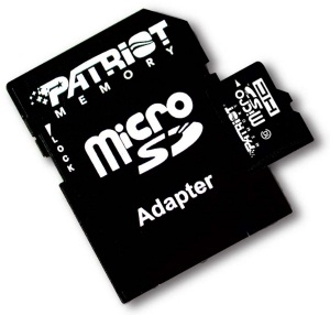 Память micro Secure Digital Card 64Gb class10 PATRIOT / +адаптер [PSF64GMCSDXC10] цена и фото