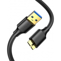 Кабель USB 3.0 Type-A - micro USB 3.0 Type-B KS-is (KS-465-0.3), вилка-вилка, скорость передачи до 5 Гбит/с, длина - 0,3 метра Чёрный