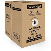 Витая пара Exegate UTP, CAT 5E, медь, 24AWG, 4 пары, бухта 305м, LSZH, оранжевый (EX281820RUS)