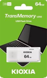 Память USB2.0 Flash Drive 64Gb KIOXIA (TOSHIBA) U202 WHITE [LU202W064GG4] цена и фото