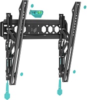 Кронштейн для ТВ ONKRON TM5 чёрный, для 32"-70", наклон 12°, нагрузка до 68 кг, расстояние до стены 35-145 мм