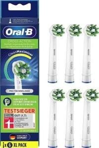 цена Насадка для зубных щеток Braun Oral-B Cross Action CleanMaximiser EB50RB (6 шт)