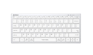 цена Клавиатура A4Tech Fstyler FX51, USB, slim, ножничная, белый