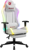 DSP Игровое компьютерное кресло Defender Watcher, RGB подсветка, белый