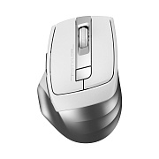Беспроводная мышь A4Tech Fstyler FB45CS Air, Bluetooth & 2.4GHz, бесшумная, встроенный АКБ, белый/серый