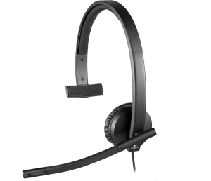 Наушники с микрофоном Logitech H570e Mono USB (981-000571) logitech vc usb headset mono h570e черный