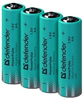 Батарейки BL4 Defender PowerPulse LR6 алкалиновая LR6-4BL AA, в блистере 4 шт. BL4 (цена за 4 шт.)