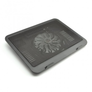 цена Подставка для ноутбука с охлаждением KS-is Tramper (KS-177) для ноутбуков с диагональю до 15.6 дюймов, Black