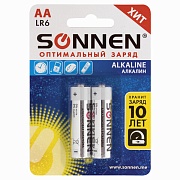 Батарейки BL2 SONNEN LR6 алкалиновая BL2 (цена за 2 шт.) 451084