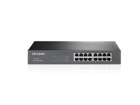 Коммутатор TP-LINK TL-SG1016D 16-портовый гигабитный настольный/монтируемый в стойку коммутатор