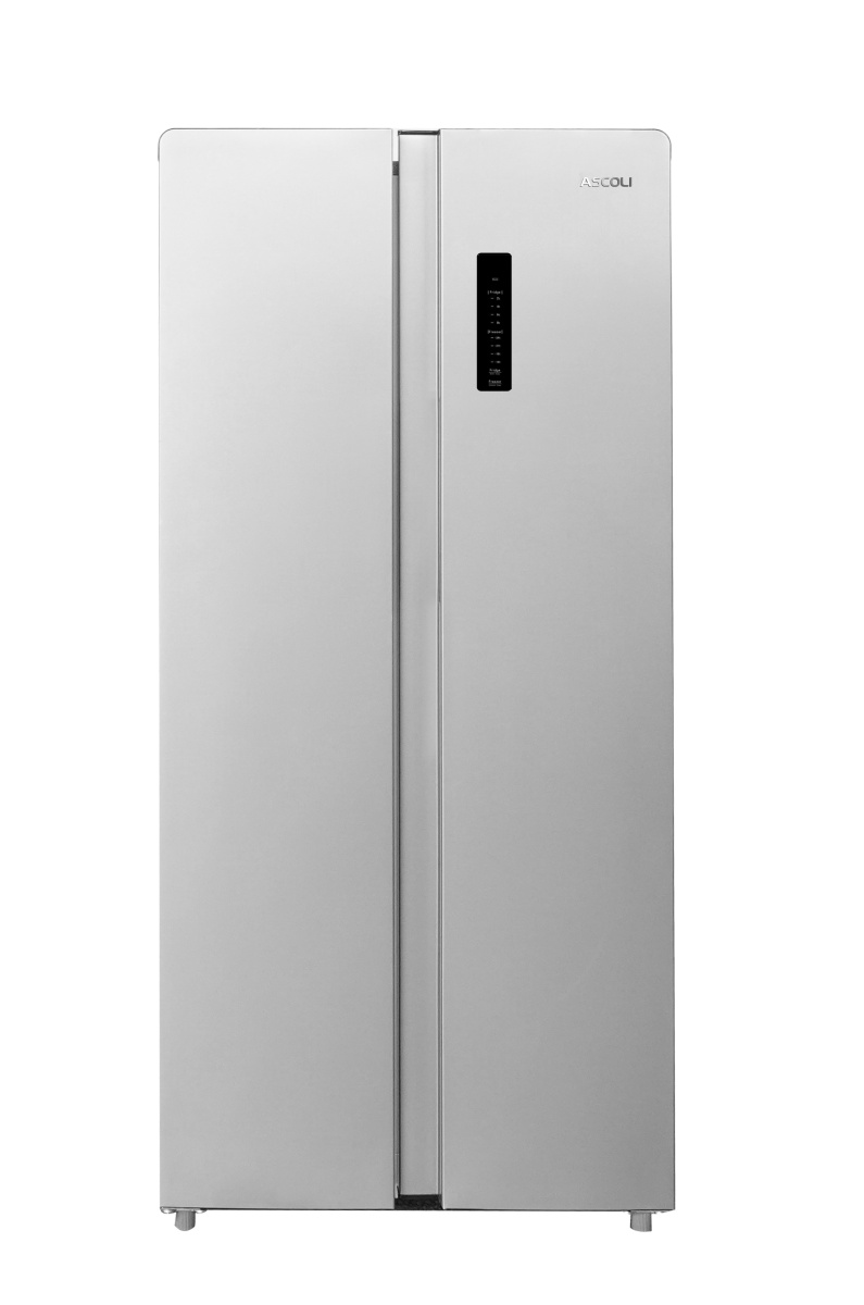 Холодильник Side by Side Ascoli ACDB450WIB (Объем - 450 л / Высота - 173.5 см / Ширина - 78 см / A+ / Чёрный / No Frost)