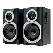 Колонки 2.0 SVEN SPS-619 / 20W / Питание - 220W / Аудиовыход на наушники / Чёрный / Корпус - дерево (MDF) 