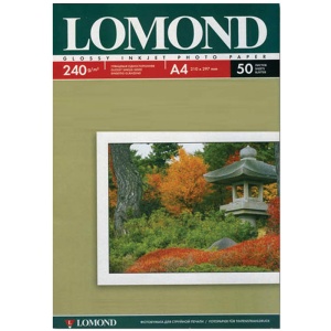Бумага глянцевая A4 Lomond 260г/м2, 50лист. (0102152) цена и фото