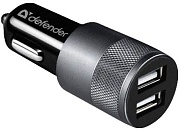 Автомобильное зарядное устройство Defender UCA-21 (2 USB/2.1A) черное