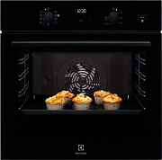 Духовой шкаф Electrolux EOD5C50Z (SteamBake 600 / 72 л / до 275°C / Чёрное стекло / Катализ / телескоп. напр. (x1))