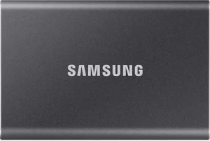 Жесткий диск SSD ext 1000Gb Samsung T7 Grey USB 3.2 Type-C R1050/W1000 Mb/s MU-PC1T0T/WW накопитель ssd samsung usb type c 500gb mu pc500t ww t7 1 8