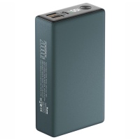 Портативная батарея OLMIO QX-20 (22.5W PD/ Quick Charge) 20000мАч, серая, soft-touch