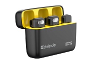 Микрофон петличный DEFENDER Talky-139 wrls, черный, кейс,на прищепке, 2шт  Чёрный Микрофон петличный DEFENDER Talky-139 wrls, черный, кейс,на прищепке, 2шт Чёрный