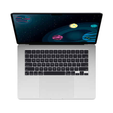 Ноутбук Apple MacBook Air MQKR3 (Apple M2 8-CPU 10-GPU/15.3"/8GB/256GB SSD/Silver/ENG keyb)