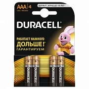 Батарейки BL4 Duracell LR3 BASIC BL4 (цена за 4 шт.)