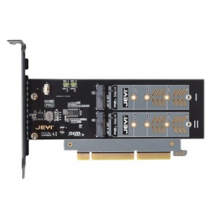 Адаптер M.2 x 2 NVMe SSD в PCIe 4.0 x8 KS-is (KS-846) для M.2 NVME SSD nvme pcie m 2 ngff ssd to pcie x1 adapter card pcie x1 to m 2 with bracke