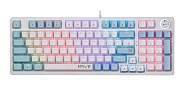 Проводная игровая клавиатура Defender Hawk GK-418, (96%/Механическая/Кабель 1.5м), Радужная