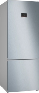 Холодильник Bosch KGN56XLEB (Serie4 / Объем - 508 л / Высота - 193 см / Ширина - 70 см / A++ / Нерж. сталь / VitaFresh / NoFrost) холодильник snaige rf26sm ptmp2e0 ice logic объем 268 л высота 170см ширина 54 см a нерж сталь