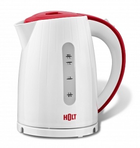 Чайник HOLT HT-KT-008 (2200Вт / 1,7л / пластик / белый) чайник holt ht kt 006 2200вт 1 7л металл
