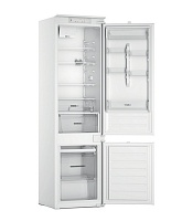 Холодильник встраиваемый Whirlpool WHC20D023B1 SF (Объем - 300л / Высота - 193.5см / Слайдерное крепление фасадов / A++ / Белый / Морозилка - NoFrost)