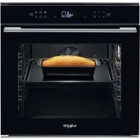 Духовой шкаф Whirlpool W7 OM4 4S1 P BL (73 л / до 250 °C / Чёрное стекло / Пиролиз / Гриль / Телескоп. напр. / SoftClose / A+)