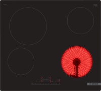 Поверхность электрическая Bosch PKE611FP2E (Serie4 / черный / стеклокерамика / Hi-Light / PowerBoost)