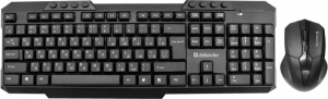 цена Беспроводной комплект клавиатура + мышь DEFENDER JAKARTA C-805 [45805/45804]