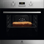 Духовой шкаф Electrolux EOF3H40BX (SurroundCook 600 / 65 л / до 275°C / Нерж.сталь + чёрное стекло/ AquaClean / боковые. напр.)