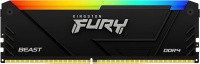 Память DDR4  8Gb 3200MHz Kingston FURY Beast Black RGB KF432C16BB2A/8