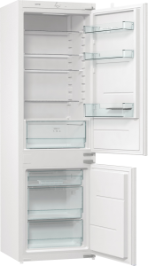 Холодильник встраиваемый Gorenje RKI418FE0 (Essential / Объем - 260л / Высота - 177,2 см / Белый / Слайдерное крепление фасадов / Капельная система) встраиваемый холодильник gorenje rki418fe0