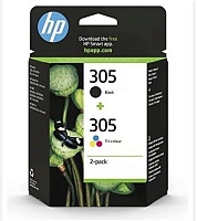 Картридж HP 6ZD17AE  №305 для HP 2320/2710/2720 набор черный 120 страниц / цветной 100 страниц