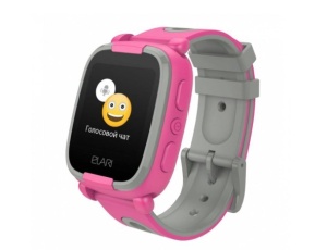 Часы детские Elari KidPhone 2 (Android, iOS, GPS, LBS, IP67), фиолетовый elari kidphone fresh желтые детские часы