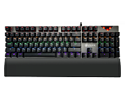Проводная игровая клавиатура Oklick 935G, (Полноразмерная/Механическая/Кабель 1.2м), Черная