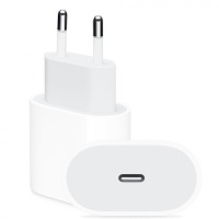 Сетевое зарядное устройство Apple 20W USB-C Power Adapter (USB Type-C/2.22A/20W/быстрая зарядка/белое) Белый